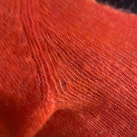 Velma Scooby Doo Halloween Costume Orange Mohair Wool Nylon Blend Crop M Sweater - Picture 6 of 8